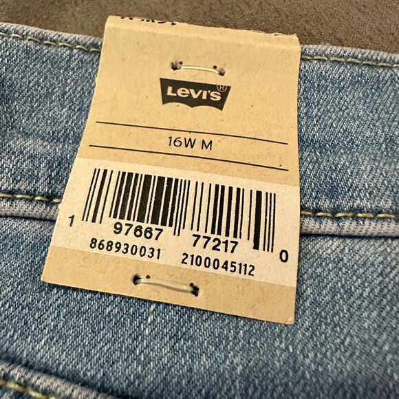 NWT Levi's High Rise Bootcut 725 Jeans Raw Hem Light Wash Women's Size 16 16W - Picture 10 of 12